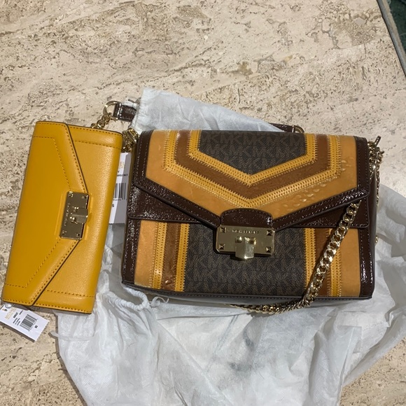 MICHAEL Michael Kors Handbags - NWT Michael Kors Kingsley Marigold set